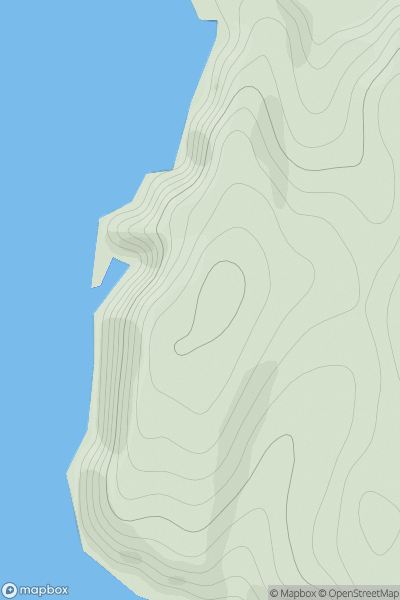 Thumbnail image for Brunt Hill [Shetland Islands] showing contour plot for surrounding peak